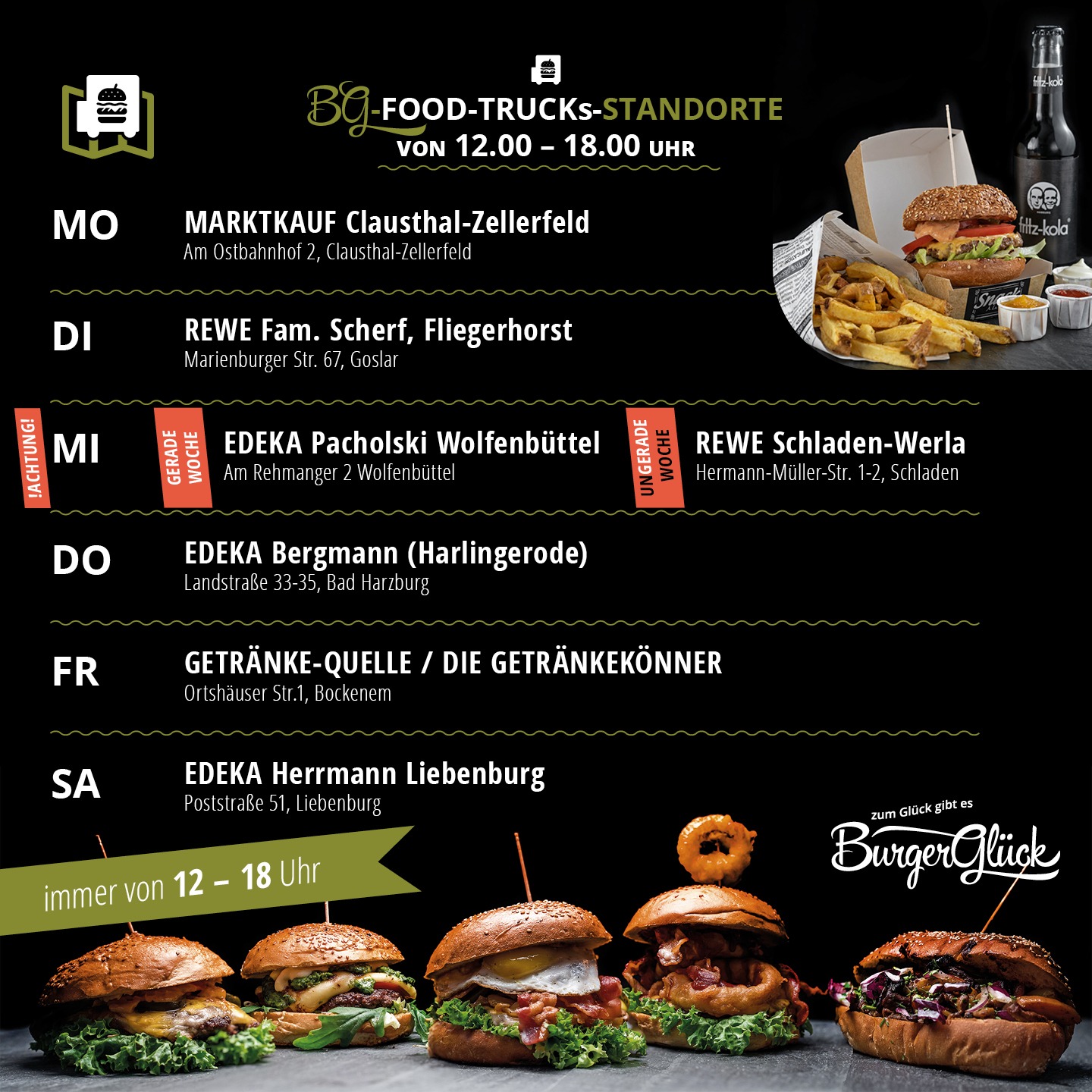 Burgerglück Food-Truck Fahrplan 01